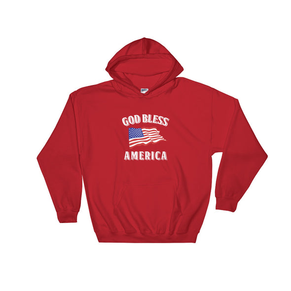 Christian Men/Women Hooded Sweatshirt-God Bless America