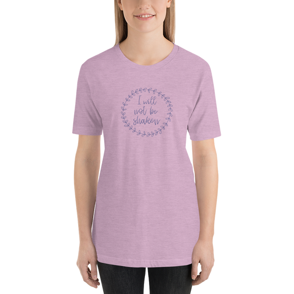 Christian Women Short-Sleeve Unisex T-Shirt-shaken purple